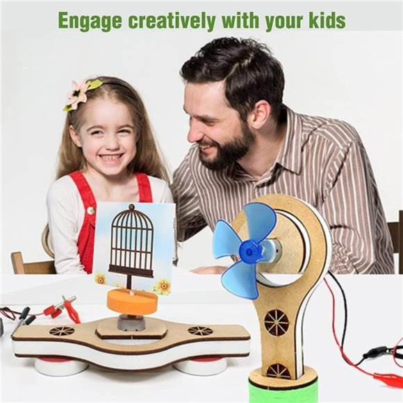 25+ STEM Projects Kit for Kids with Electric Motor for Ages 5-12 Years - Picture 6 of 6